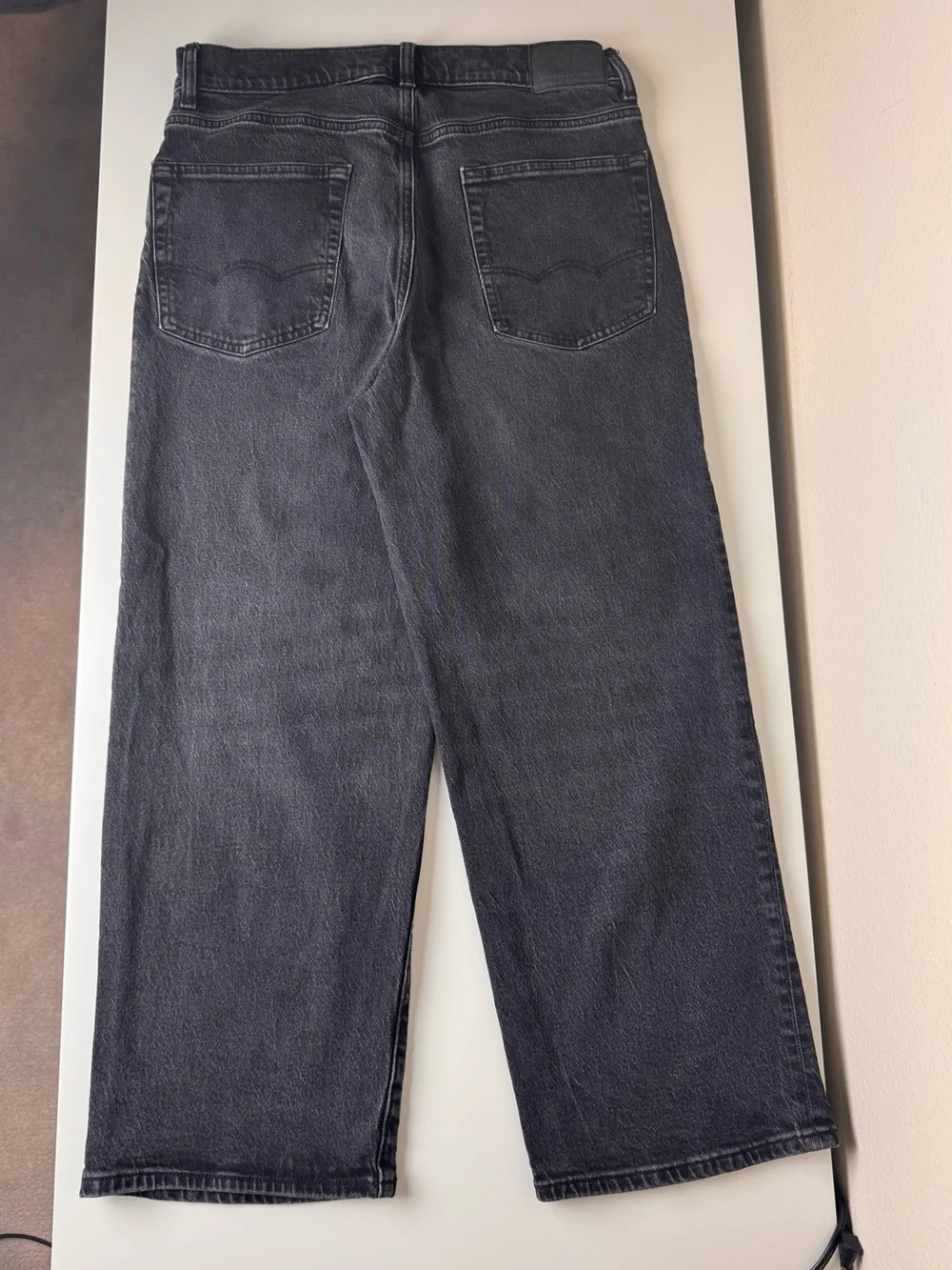 American Eagle EasyFlex Baggy Jeans Men’s 32x30, Black Wide Leg